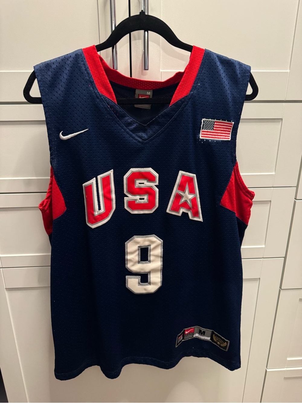 Dwyane Wade #9 Team USA Nike Basketball Jersey Men’s Med United We Rise Olympics